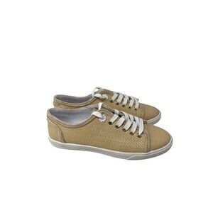 Jack Rogers Lia Women's Size 7 Shoes Beige Rope Rattan Nautical Boat Sneakers